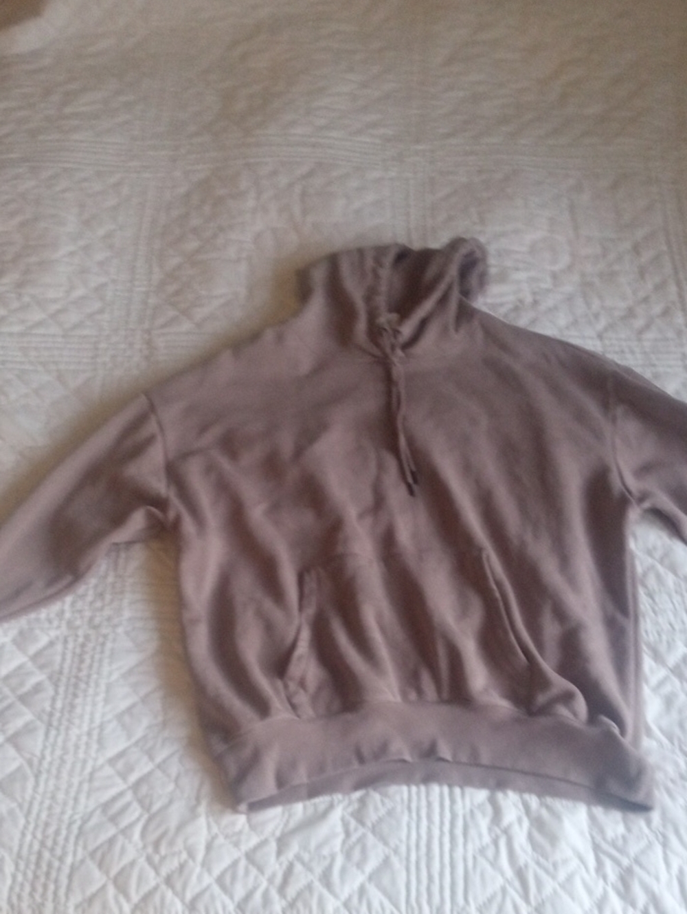 Reebok Unisex Taupe Oversized Hoodie